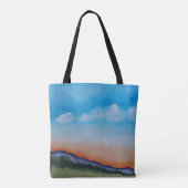 Graceful Glowing Sunset Hills Tote Bag (Achterkant)