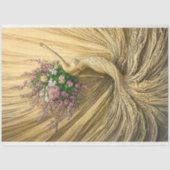 Graceful Golden Woman Floral Crown W2 Decoupage Tissuepapier (Voorkant)