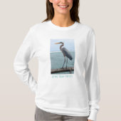 Graceful Great Blue Heron Dames Sweatshirt (Voorkant)
