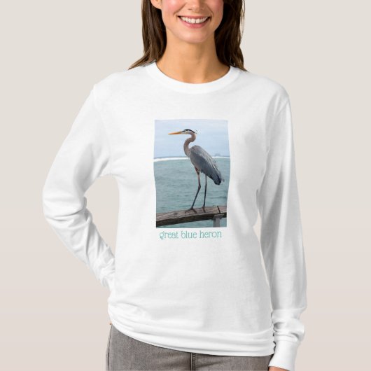 Graceful Great Blue Heron Dames Sweatshirt (Voorkant)