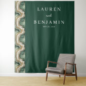 Graceful Green Marble Design Wandkleed (In situ)