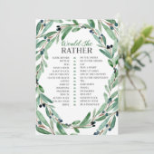 Graceful Greenery Bridal zou ze een andere kaart h (Staand voorkant)