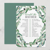 Graceful Greenery Bridal zou ze een andere kaart h (Voorkant / Achterkant)