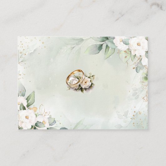 Graceful Greenery Wedding RSVP Informatiekaartje (Achterkant)