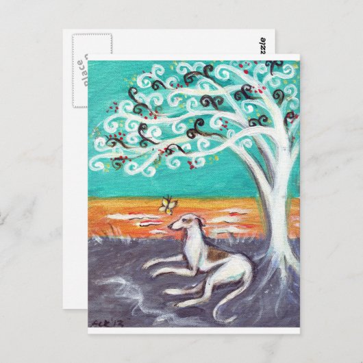 Graceful Greyhound Briefkaart (Voorkant / Achterkant)