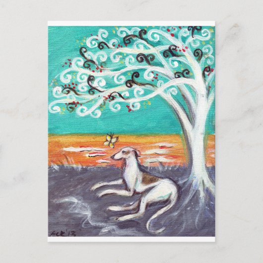 Graceful Greyhound Briefkaart (Voorkant)