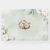 Graceful groen bruiloft gastenboek (Achterkant)