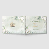 Graceful groen bruiloft gastenboek (Volledig)