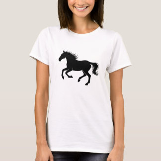 Graceful Horse Silhouette in Motion T-shirt