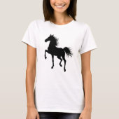 Graceful Horse Silhouette in Motion T-shirt (Voorkant)