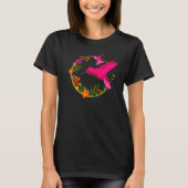 Graceful Hummingbird in Flight Colorful T-shirt (Voorkant)