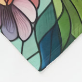 Graceful Hummingbird met Glas in lood Effect Fleece Deken (Hoek)