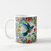 Graceful Hummingbird met Glas in lood Effect Koffiemok (Links)