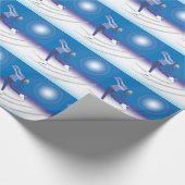 Graceful Ice Skater Cadeaupapier (Hoek)