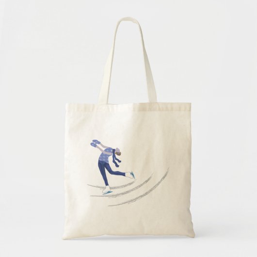 Graceful Ice Skater Tote Bag (Voorkant)