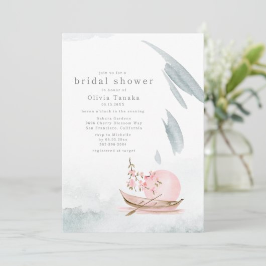 Graceful Japanse boot in het Vrijgezellenfeest van Kaart (Staand voorkant)