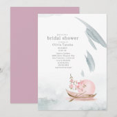 Graceful Japanse boot in het Vrijgezellenfeest van Kaart (Voorkant / Achterkant)