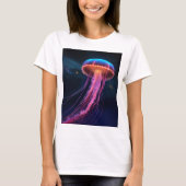 Graceful Jellyfish T-Shirt Duik in Oceanische stij (Voorkant)