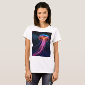 Graceful Jellyfish T-Shirt Duik in Oceanische stij (Voorkant volledig)