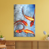 Graceful Koi I Canvas Afdruk (Insitu (Woonkamer))
