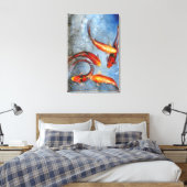 Graceful Koi I Canvas Afdruk (Insitu (Slaapkamer))