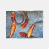 Graceful Koi I Fleece Deken (Voorkant (Horizontaal))
