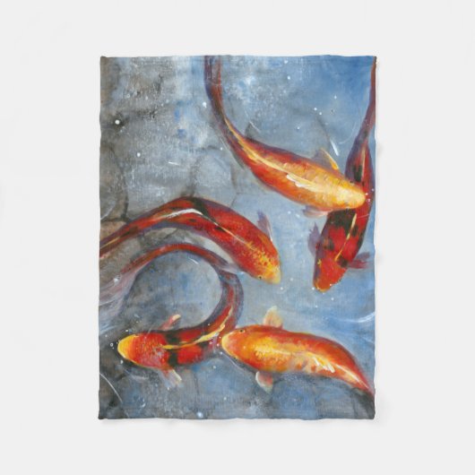 Graceful Koi I Fleece Deken (Voorkant)