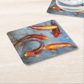 Graceful Koi I Kartonnen Onderzetters (Schuin)