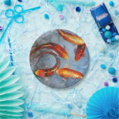 Graceful Koi I Papieren Bordje (Feest)
