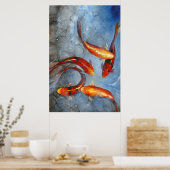 Graceful Koi I Poster (Keuken)