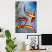 Graceful Koi I Poster (Thuiskantoor)
