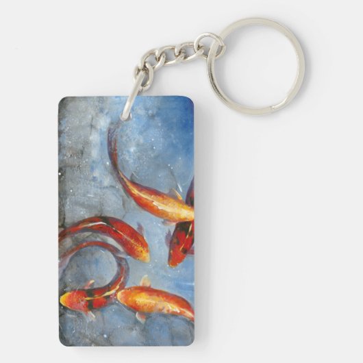 Graceful Koi I Sleutelhanger (achterkant)