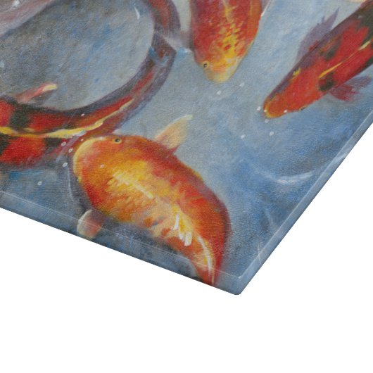 Graceful Koi I Snijplank (Hoek)