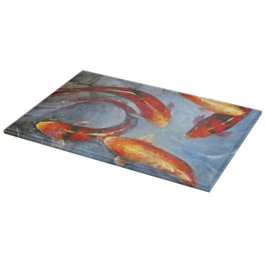 Graceful Koi I Snijplank (Hoek)