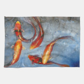 Graceful Koi I Theedoek (Horizontaal)