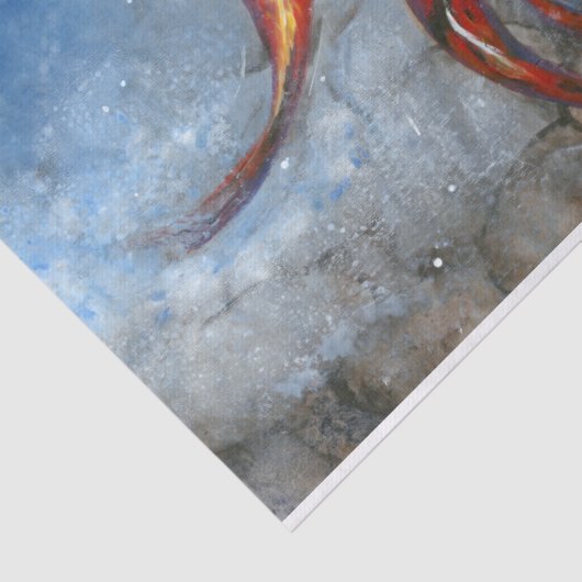 Graceful Koi I Tissuepapier (Detail)