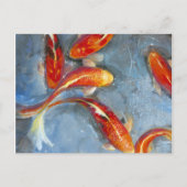 Graceful Koi II Briefkaart (Voorkant)