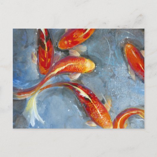 Graceful Koi II Briefkaart (Voorkant)