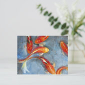Graceful Koi II Briefkaart (Staand voorkant)