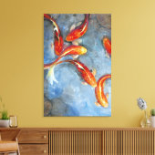 Graceful Koi II Canvas Afdruk (Insitu (Woonkamer))