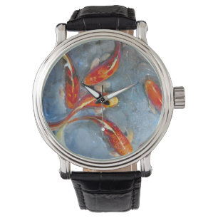 Graceful Koi II Horloge