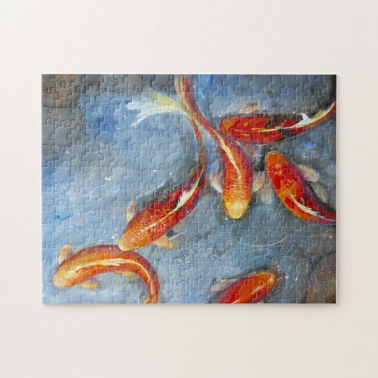 Graceful Koi II Legpuzzel (Horizontaal)