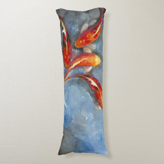 Graceful Koi II Lichaamskussen (Voorkant Verticaal)