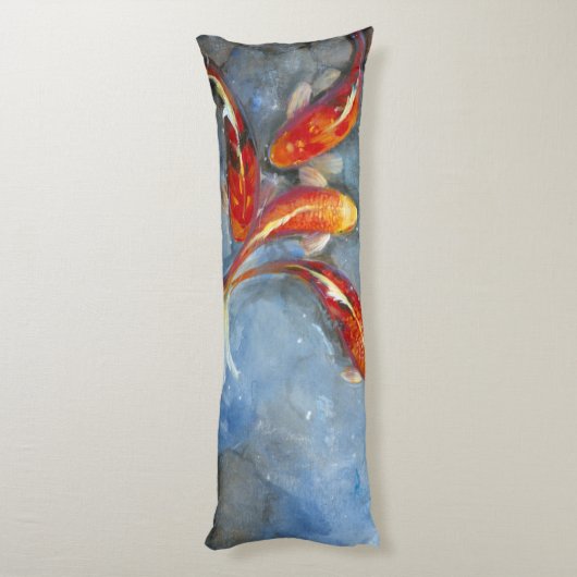 Graceful Koi II Lichaamskussen (Achterkant (Verticaal))