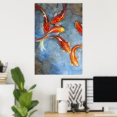 Graceful Koi II Poster (Thuiskantoor)