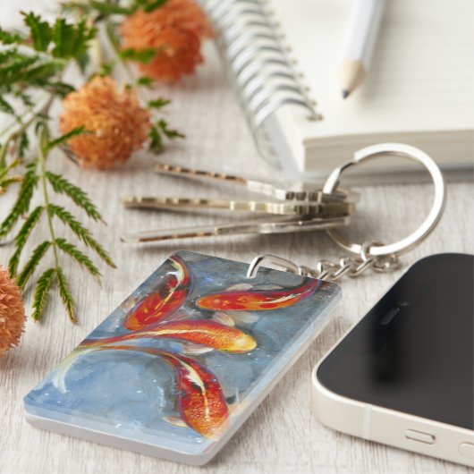 Graceful Koi II Sleutelhanger (Voorkant Rechts)
