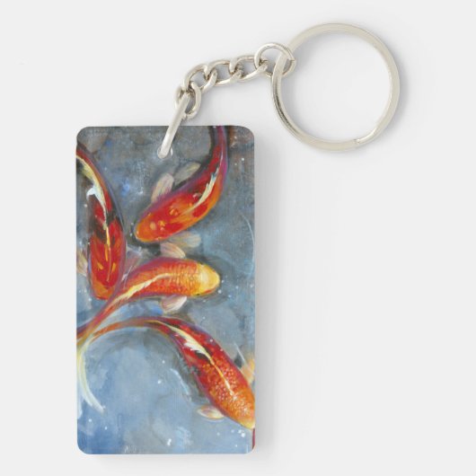 Graceful Koi II Sleutelhanger (achterkant)
