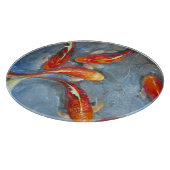 Graceful Koi II Snijplank (Hoek)