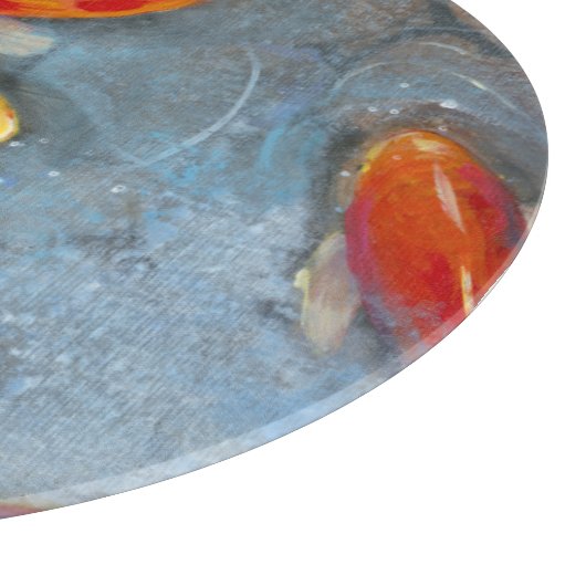 Graceful Koi II Snijplank (Hoek)