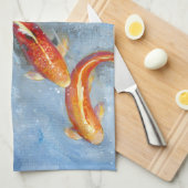 Graceful Koi II Theedoek (Quarter Fold)